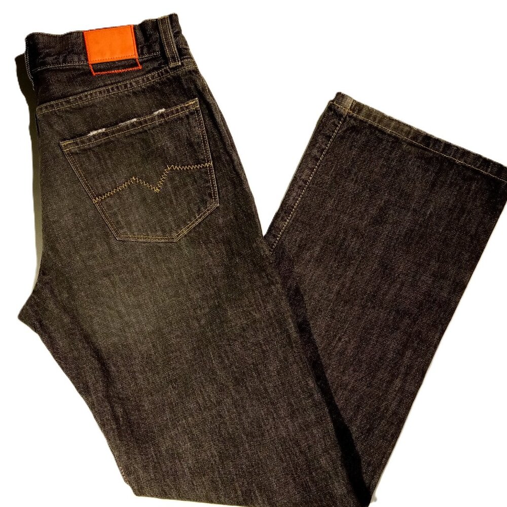 HUGO BOSS Jeans  Men's 30 x 31  Brushed Black Denim  Cotton  Straight  27778-2 A